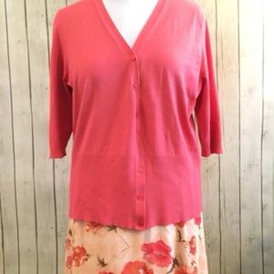 Lane Bryant Coral Cardigan | 14/16 | GUC | $10